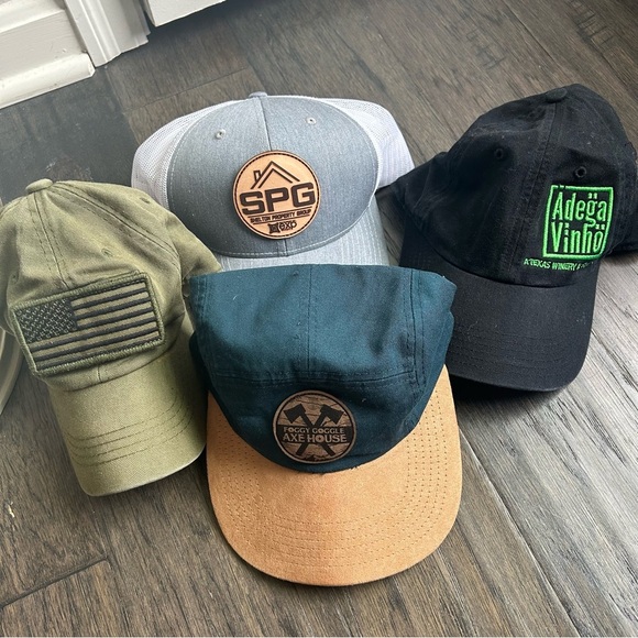 4 Hat Bundle | Streetwear Caps & Snapbacks | Adega Vinho, Foggy Goggle, American - Picture 1 of 6